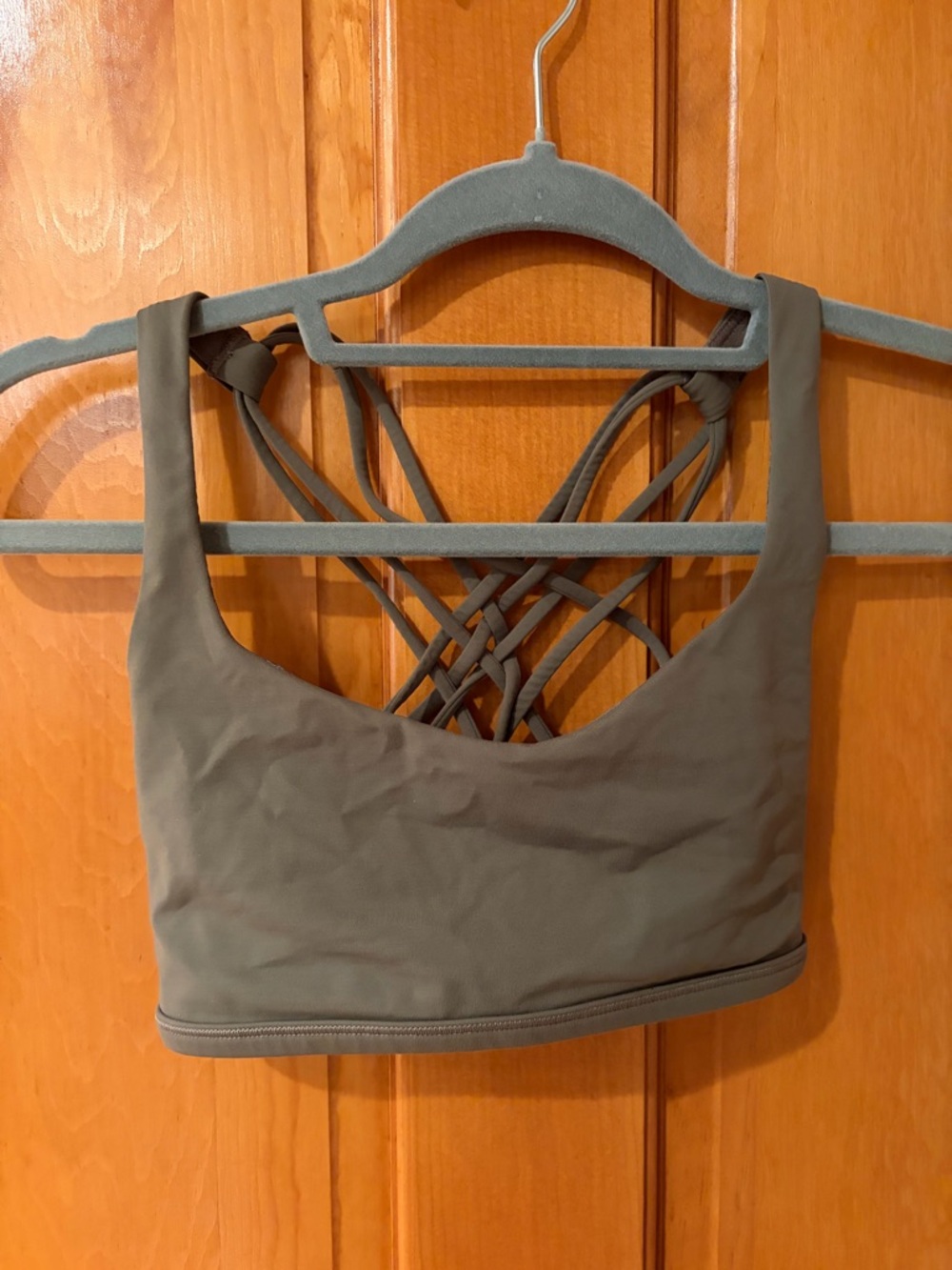 lululemon athletica Olive Green free to be wild bra